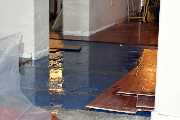 Professional Crawl Space Water Removal technician working in Bunnlevel, NC
